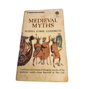 Vintage Medieval Myths Norma Lorre Goodrich paperback New American Library 1961
